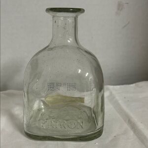 Clear Glass Bottle Tequila bottle Vintage